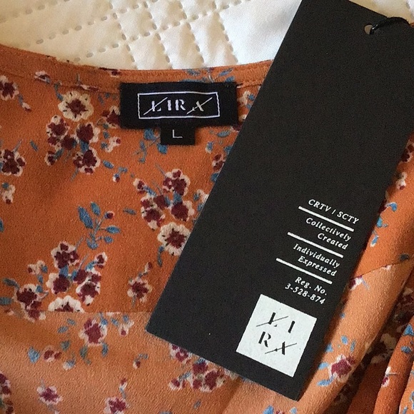 Floral Rust Dress - Picture 8 of 9